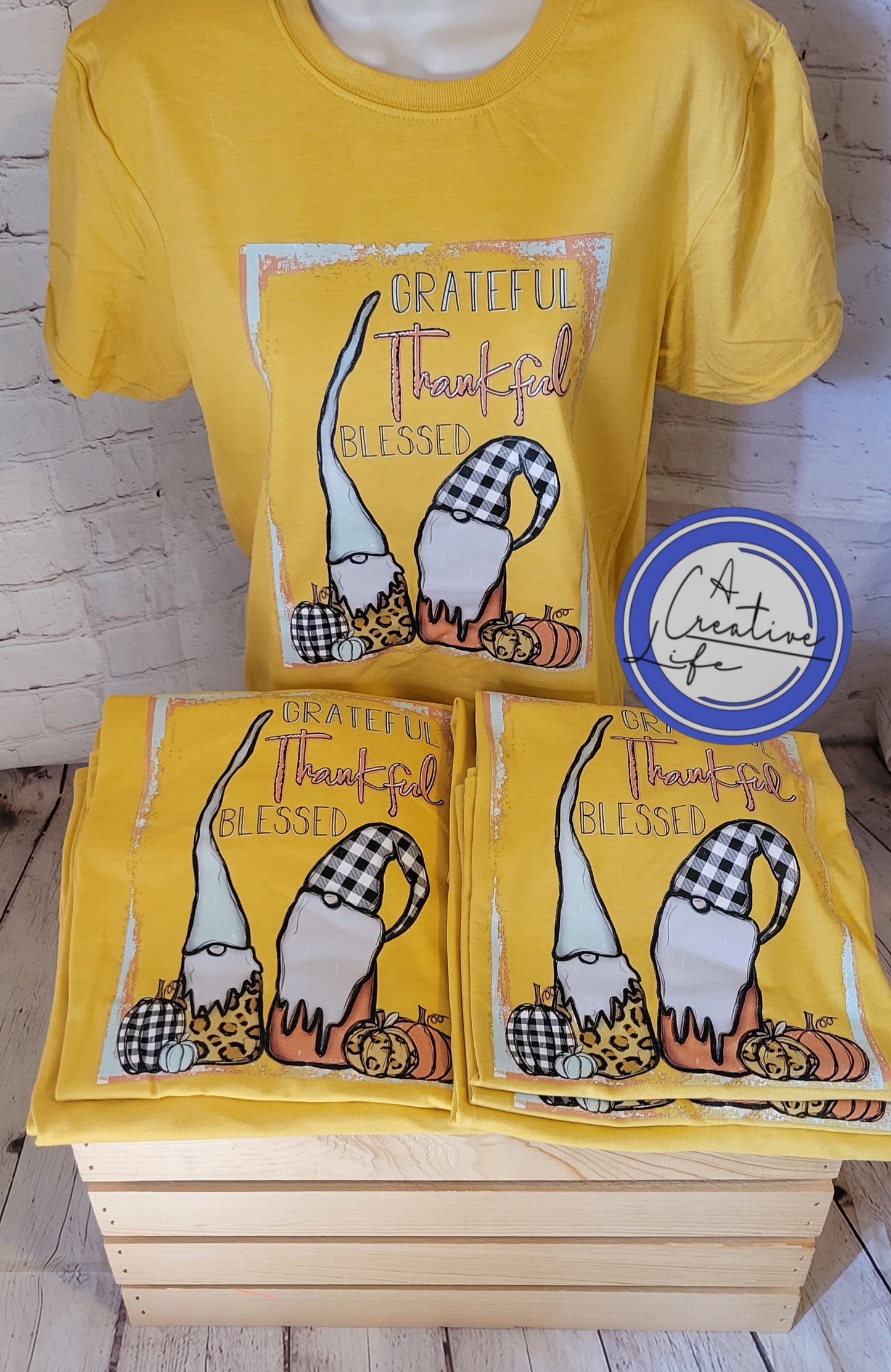 Grateful, Thankful, Blessed Gnomes