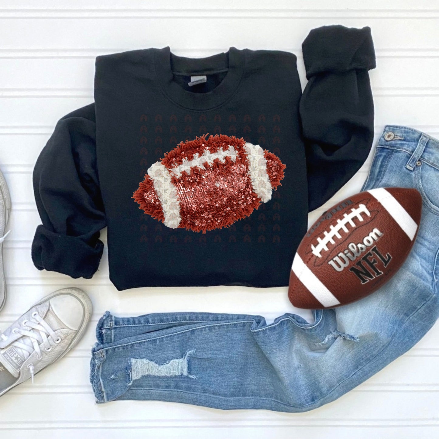 Yarn/Sequins Football (customize)