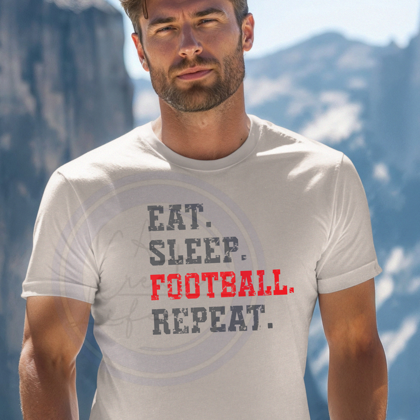 Football - Eat Sleep (customize)