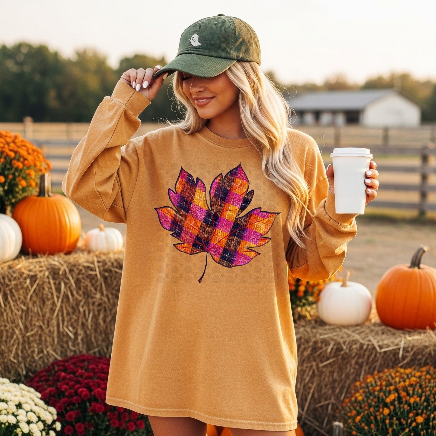 Plaid Colorful Leaf (customize)