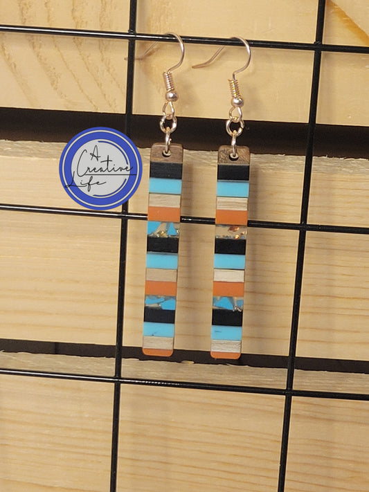 Walnut and Sunset Poly Resin Drop