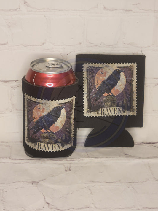 Raven Stamp - Can Koozie