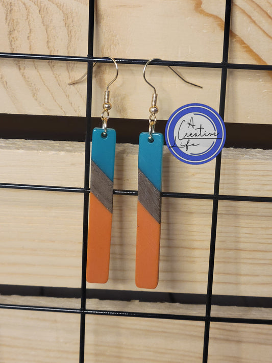 Multicolor Wood Resin Drop