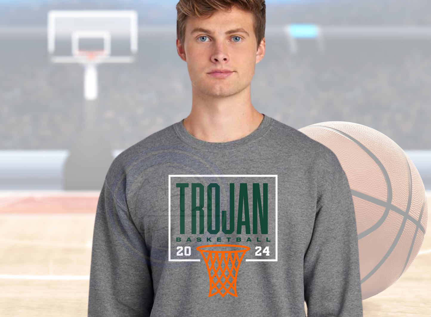 Trojans Basketball Design 1553