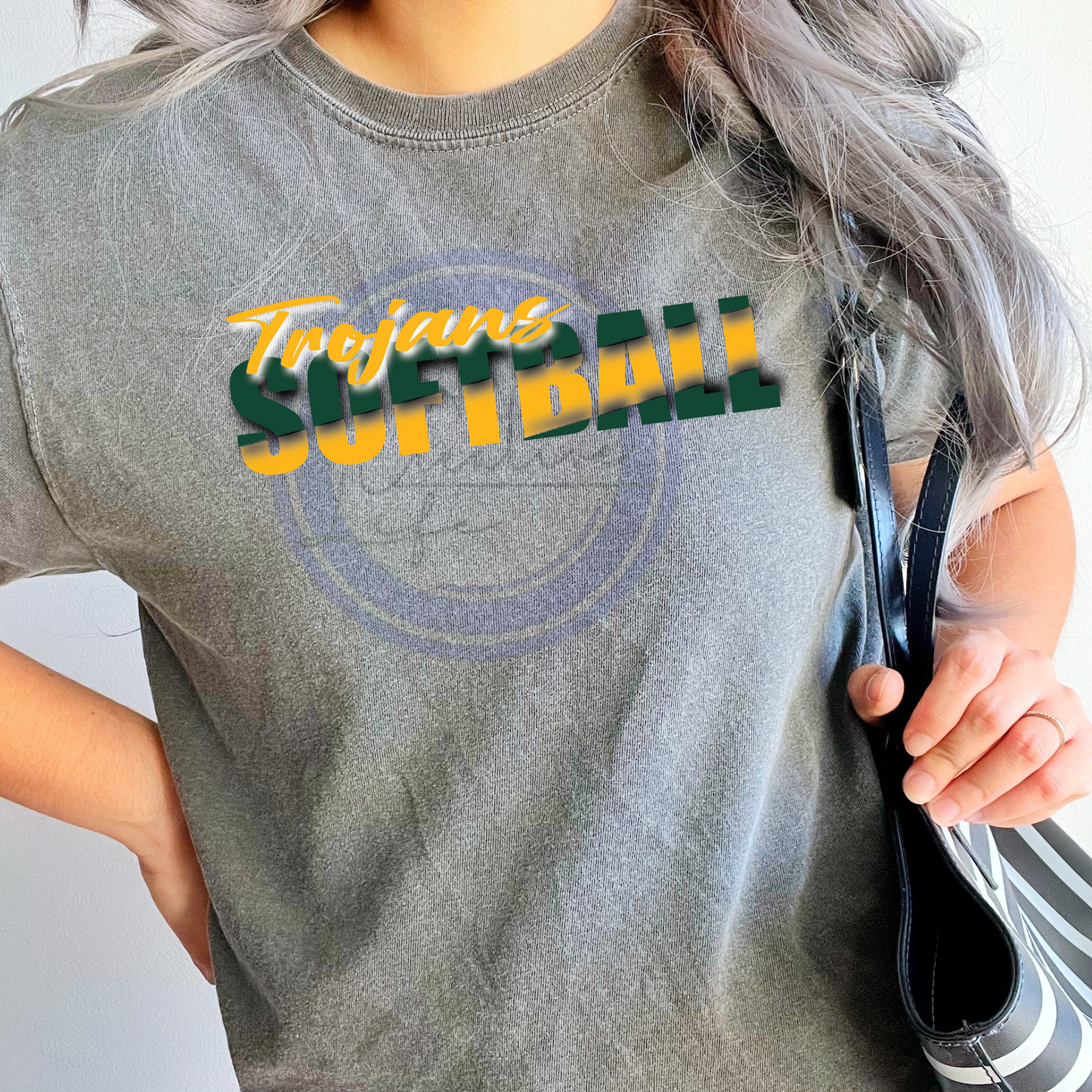 Split Softball Trojans (customized)