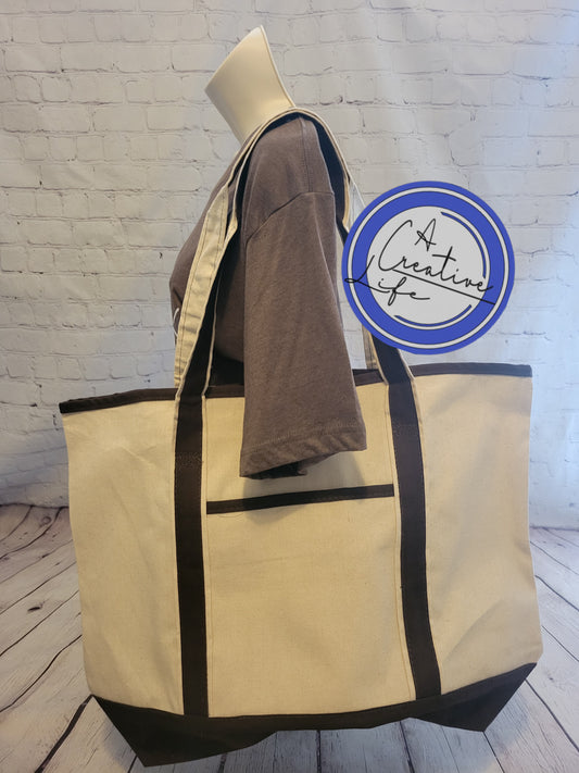 Large Deluxe Canvas Tote
