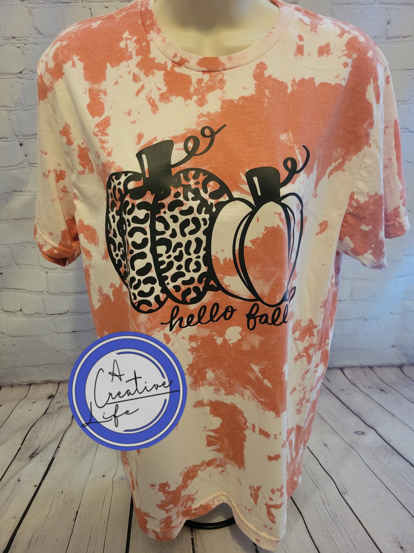 Hello Fall Pumpkins (bleached)