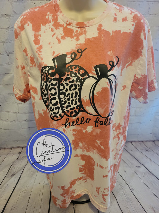 Hello Fall Pumpkins (bleached)