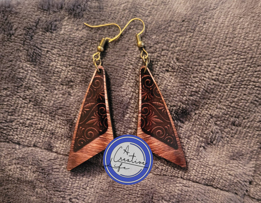 Metal Leather Triangle