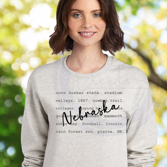 Nebraska Words (customize)