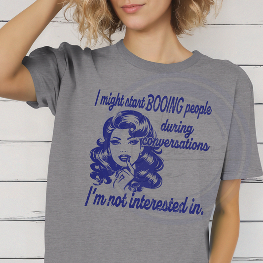 Might Start Booing - woman (customize)