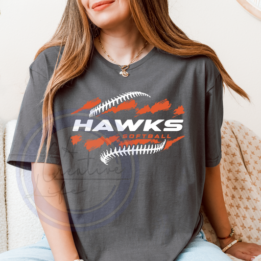 Design 3026 Softball Hawks (customized)