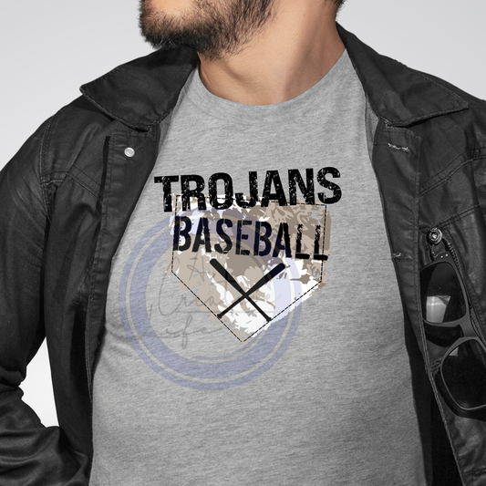 Home Plate BaseballTrojans (customized)