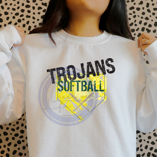 Home Plate Softball Trojans (customized)