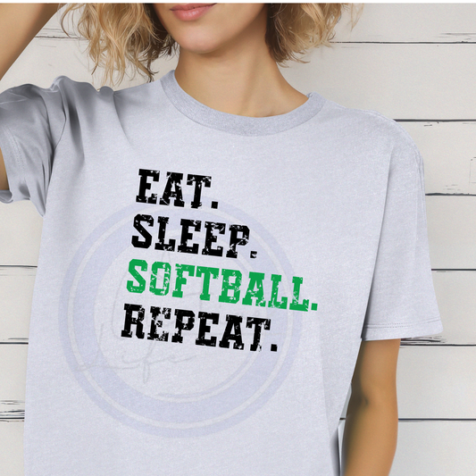 Softball - Eat Sleep (customize)