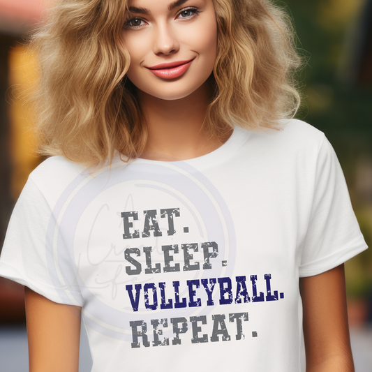 Volleyball - Eat Sleep (customize)