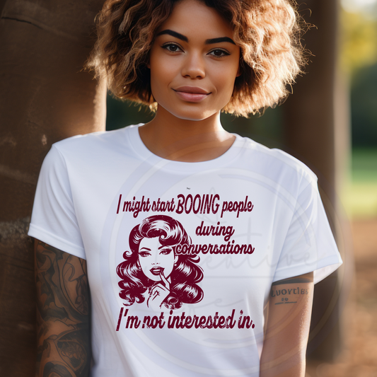 Might Start Booing - woman (customize)