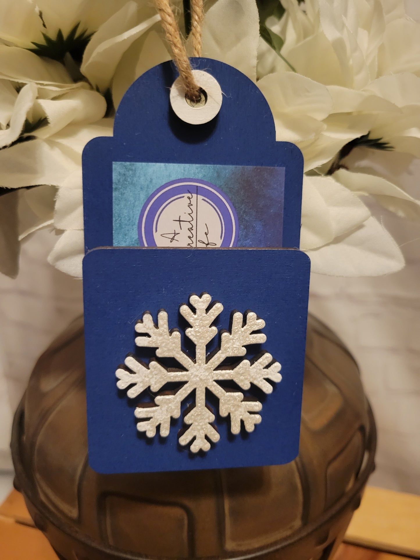 Snowflake Gift Card Holder Ornament