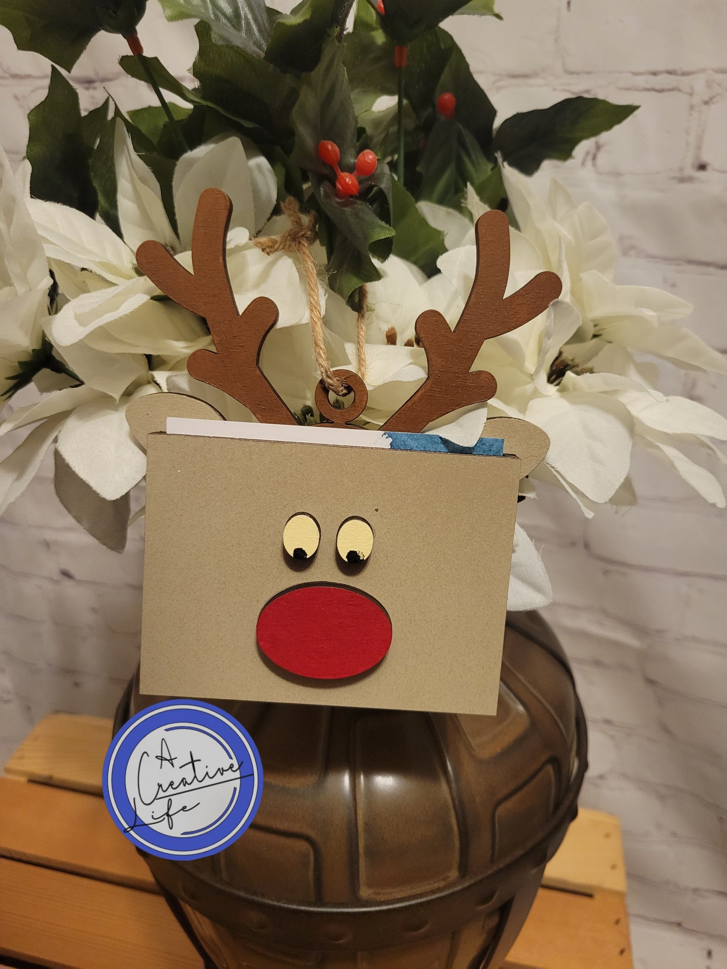 Rudolph Gift Card Holder Ornament